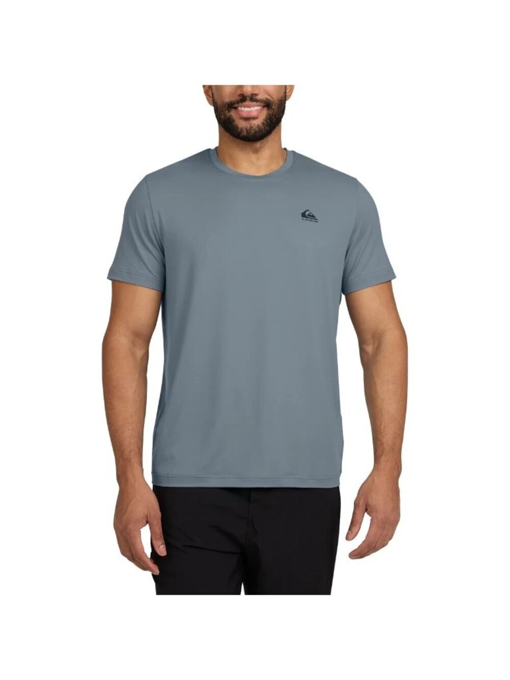 Quiksilver Men's L Gray Performance T-Shirt Regular Fit Polyester/Spandex